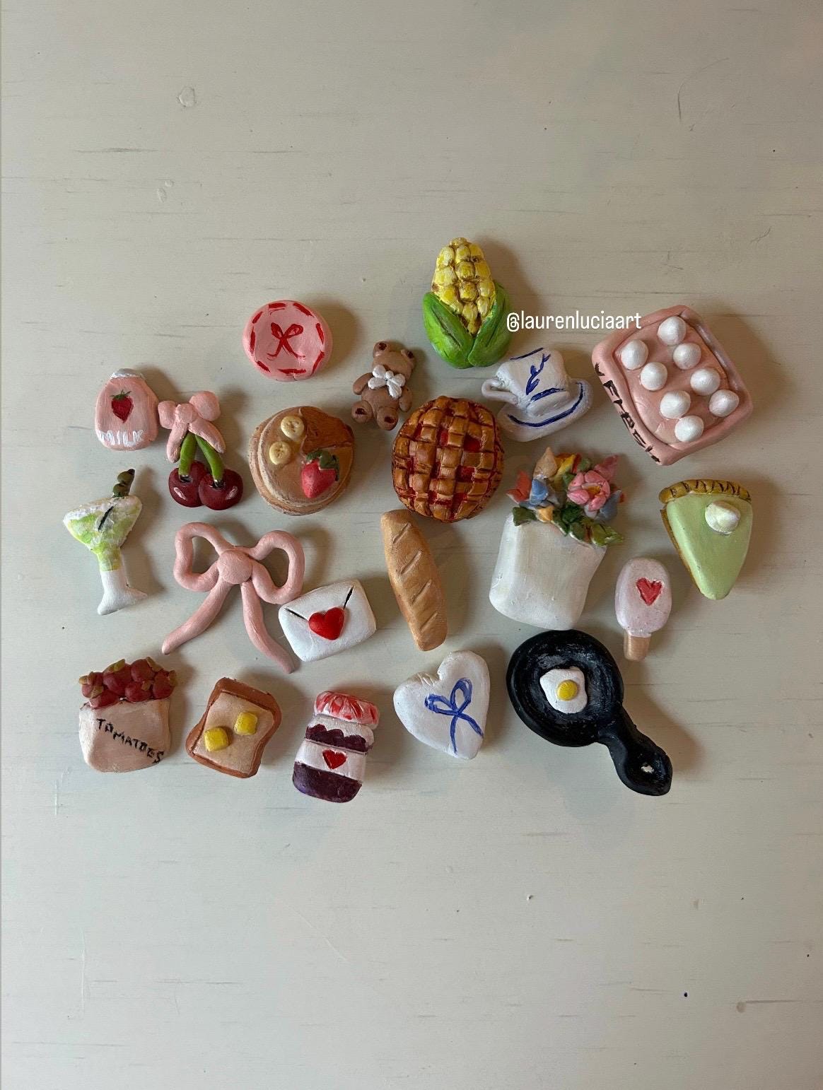 Cute Mini Clay Magnets - Handmade - Pack of 21 - Etsy