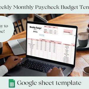 Biweekly Savings Planner, Bi-Weekly Paycheck Google Sheet Template, Budget by Paycheck Template, Google Sheet Paycheck Planner