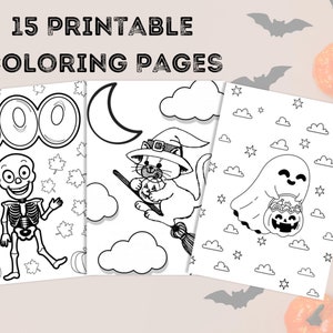 Halloween Coloring Pages, Printable Coloring Pages, Printable Halloween Activity Pages