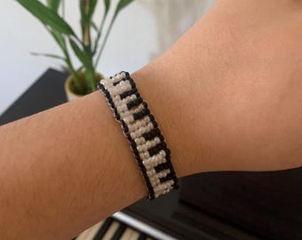 Pulsera de cuentas de piano - Pulsera de cuentas hecha a mano - LUAIrene