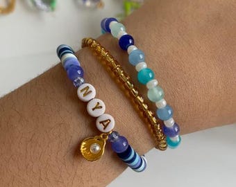 Conjunto de pulseras Seagirl Ninja Nya - Pulsera de cuentas hecha a mano - Mercancía de fan - LUAIrene