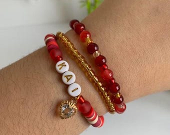Conjunto de pulseras Ninja Kai de Lovergirl - Pulseras de cuentas hechas a mano - Artículos para fans - LUAIrene