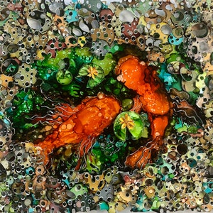 Koi Love - Alcohol Ink