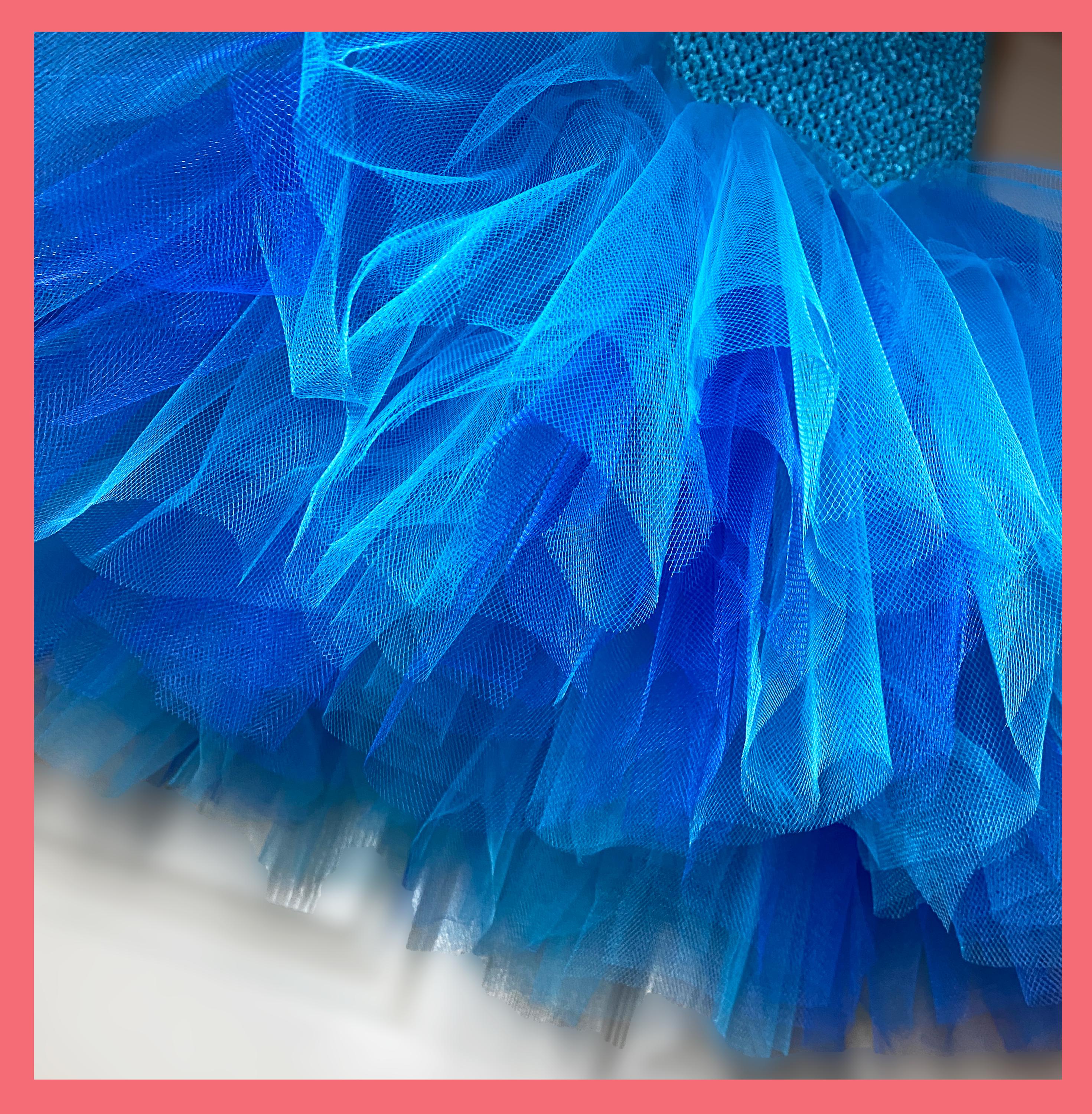 Blue & Teal Bluey Character Tutu