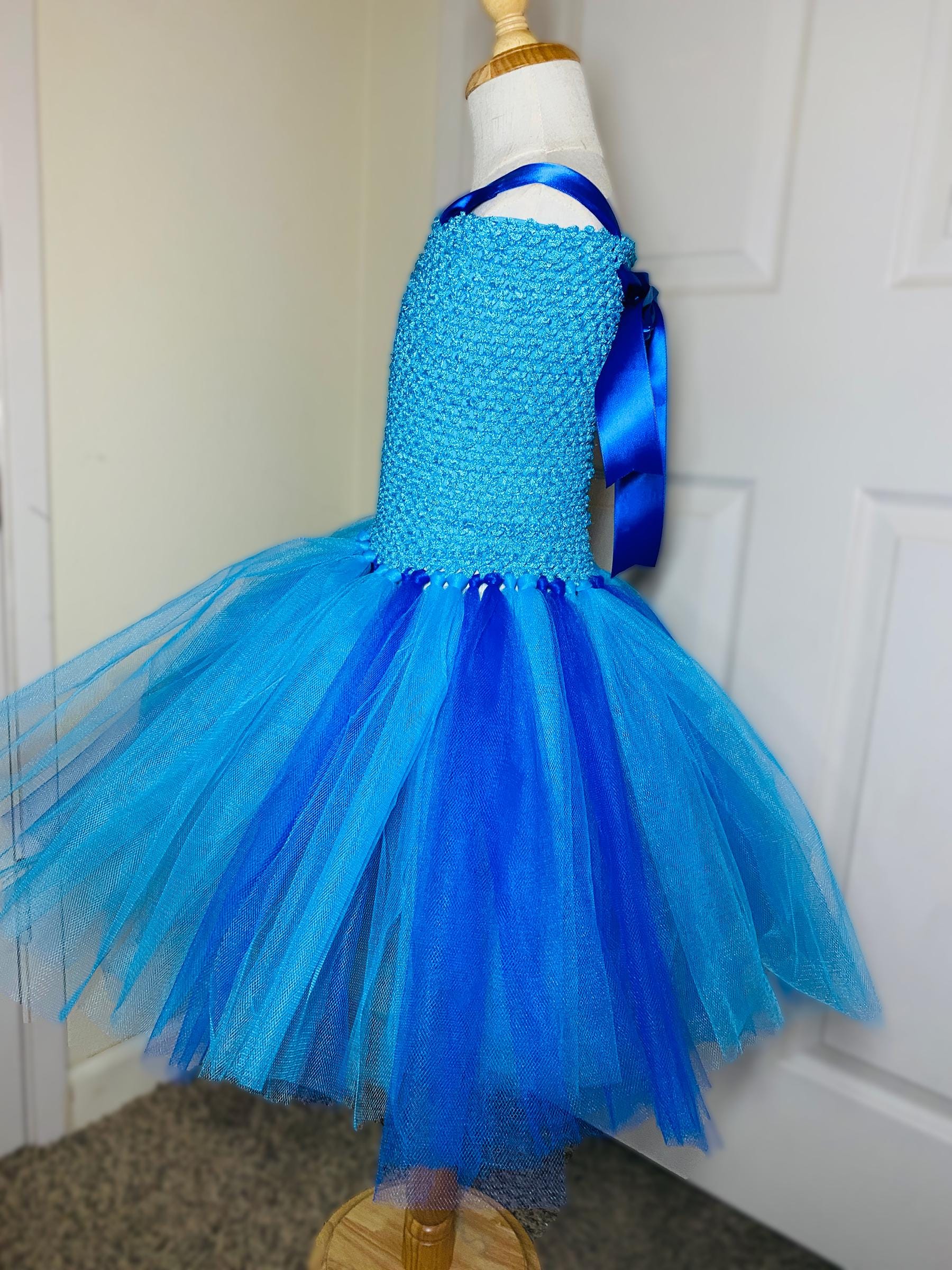 Blue & Teal Bluey Character Tutu