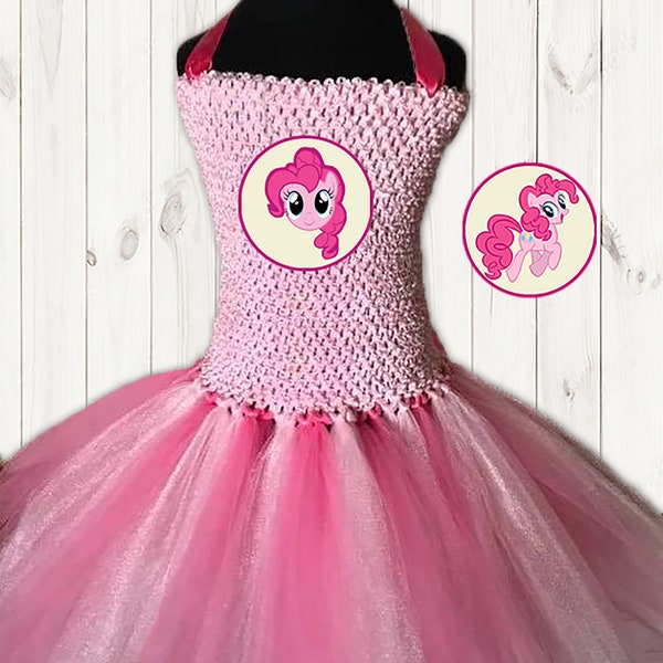 MLP Pinkie Pie Tutu Party Dress with Cotton Lined Top - Friendship is Magic, Pony - Free Shipping!