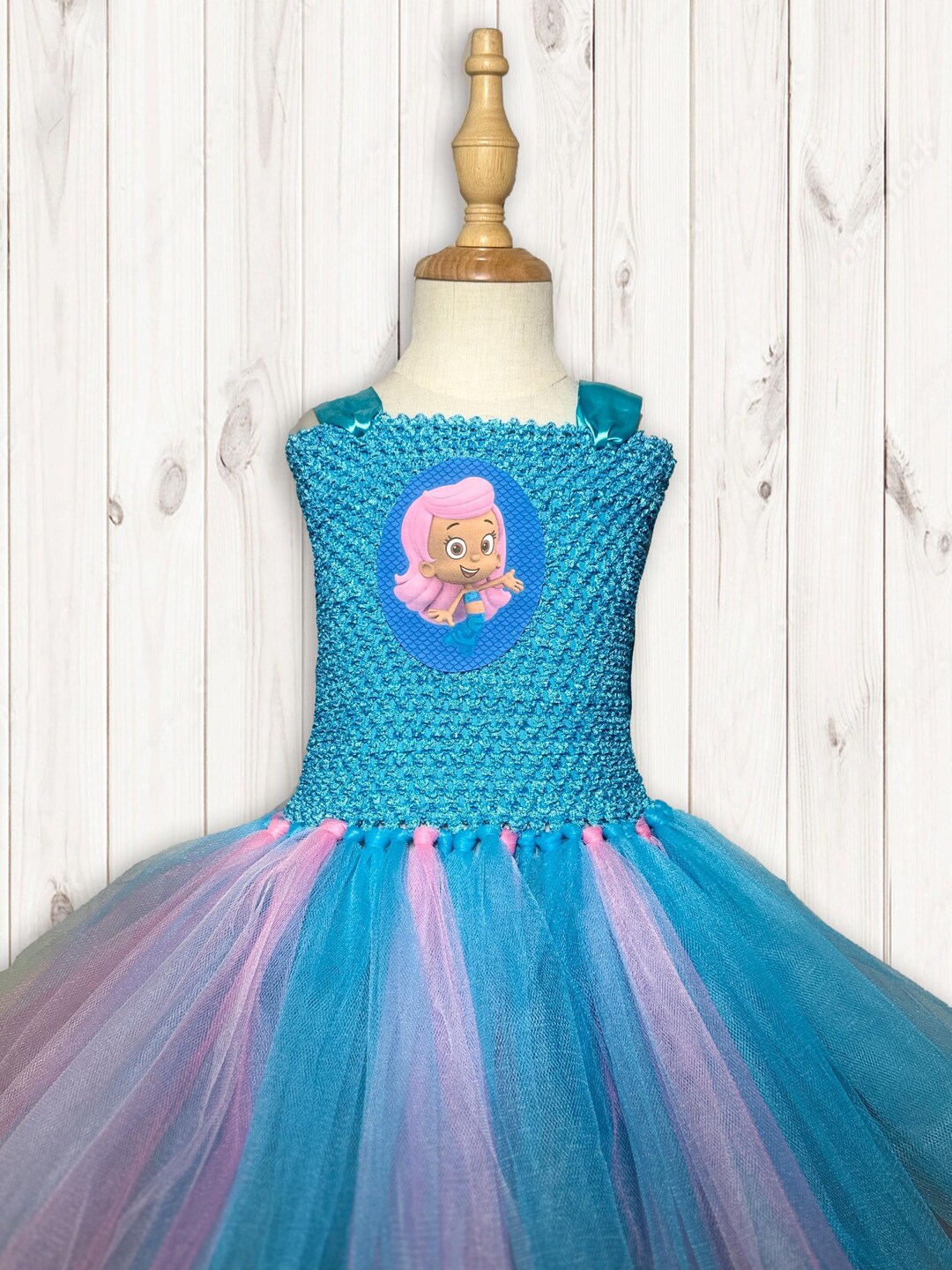 Bubble Guppies Molly Halloween Costume Tutu Dress With Cotton Lined Top 