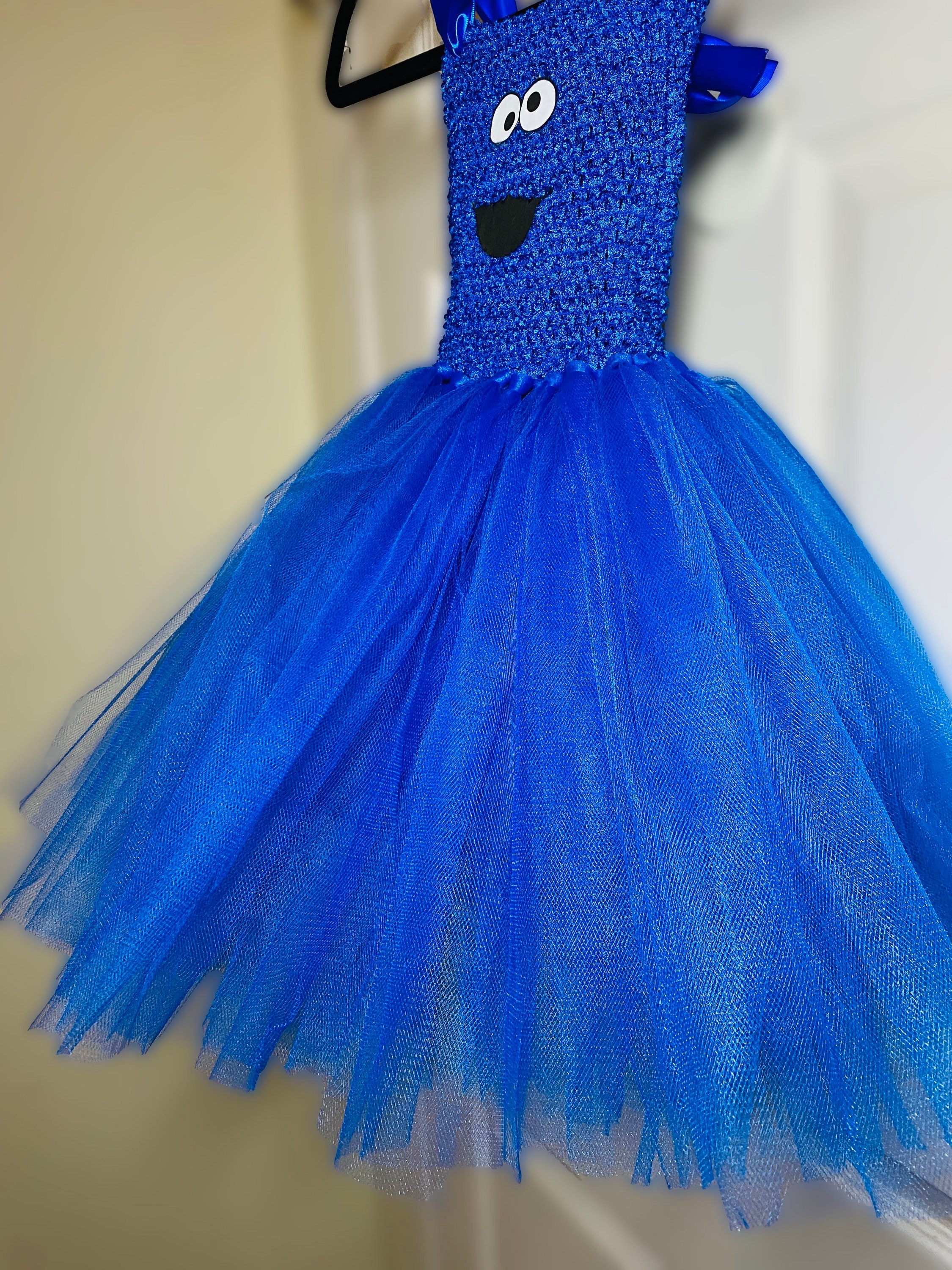 cookie monster blue dress Sesame Street Cookie Monster Blue Tunic Tank Dress Green / S
