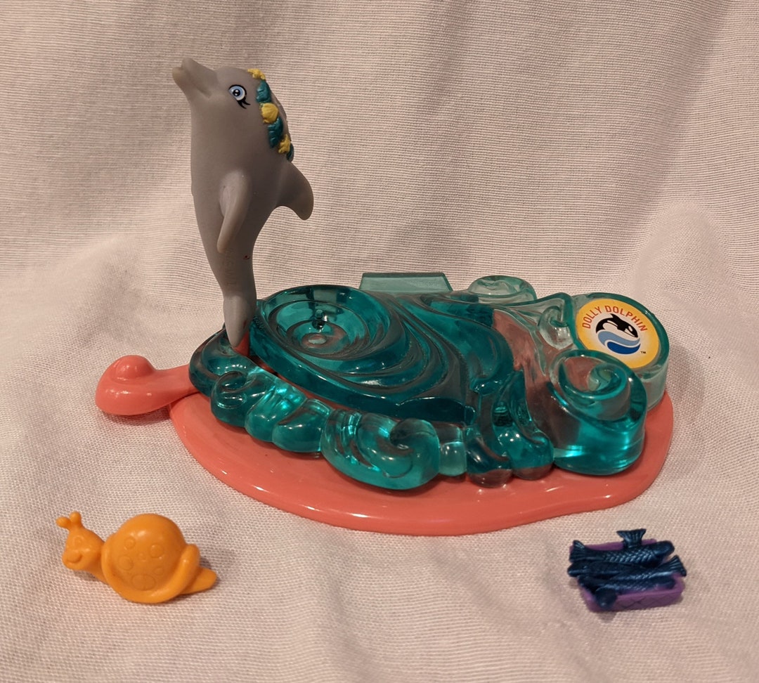 Vintage 1995 Littlest Pet Shop Sea World Dolly Dolphin Etsy