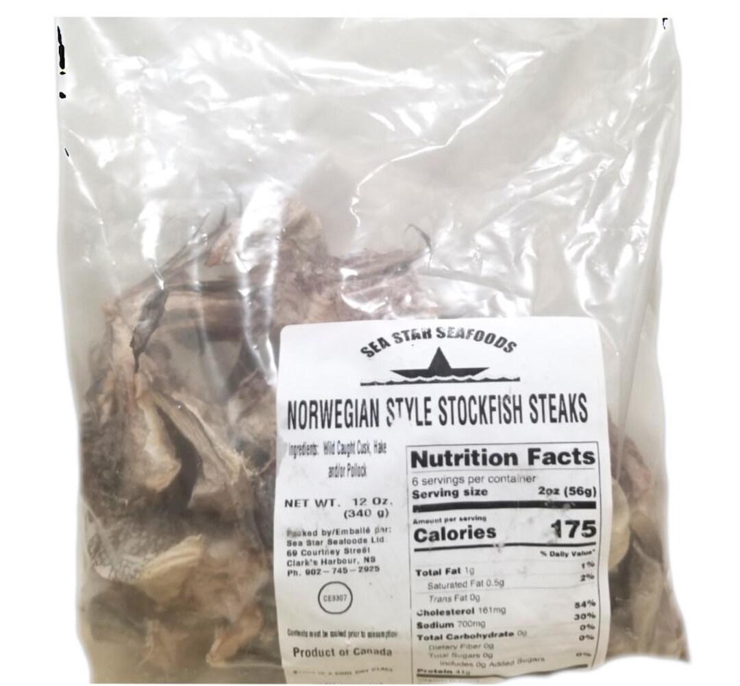 Cod Fish Hardened Norwegian Hard Stockfish Steak 12oz/ Cod Fish / Panla Fish Steaks - Etsy