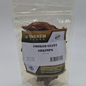 Enerem Dried Shrimps / Whole Smoked Red Shrimps / Dried Oporo 2oz
