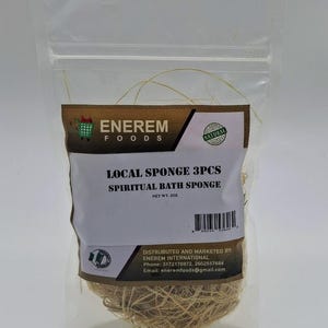 African Local Sponge 3 pcs /Kankan ibile 3pcs / Spiritual Bath Sponge / Raw sponge / Unprocessed Sponge