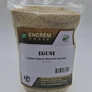 Enerem Egusi / Ground Melon Seeds /Agushie / Nigerian Egusi (8oz)