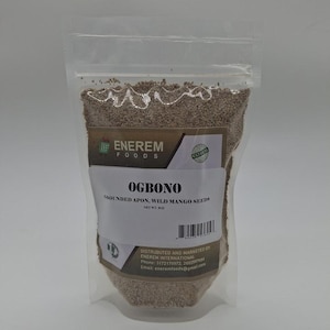 Enerem Ground Ogbono Seeds / African Bush Mango Seeds / Bush mango seeds for Nigerian Ogbono soup / Irvingia gabonensis