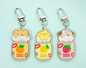 Stuck Soda Keychain, Kawaii, Muffin Corner Konbini Acrylic Keychain
