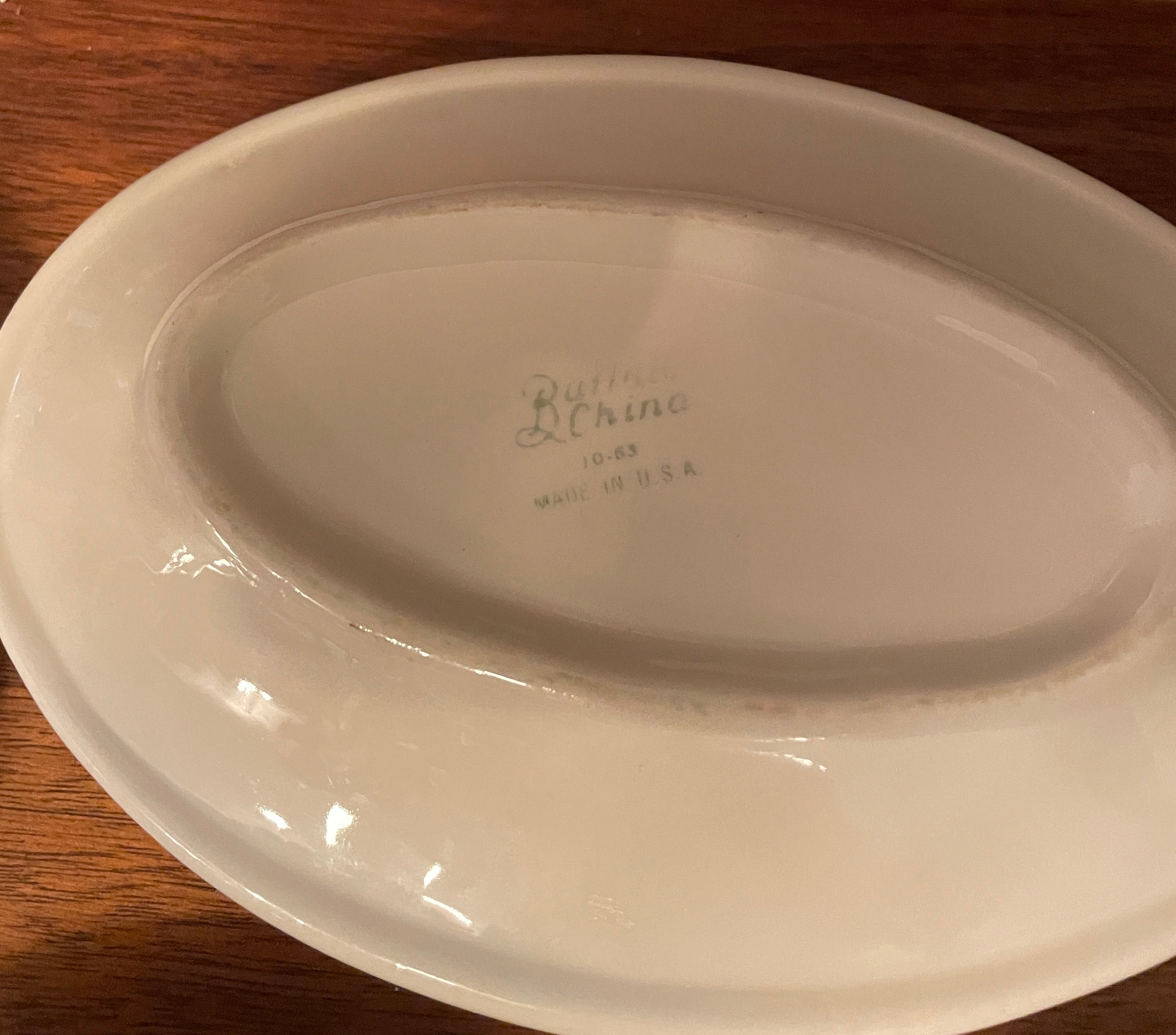Buffalo China ダイナー皿３枚 Buffalo China ダイナー皿3枚 Buffalo China Oval Platter