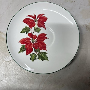 Cuthbertson Poinsettia Weihnachten Porzellan