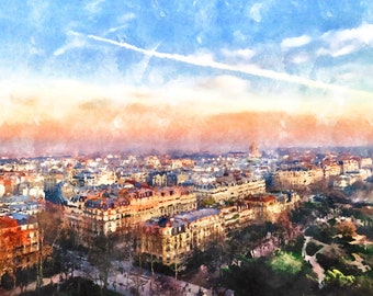 Paris Watercolor Print