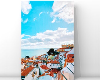 Lissabon Portugal Druck