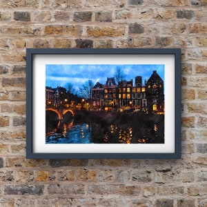 Amsterdam watercolor print