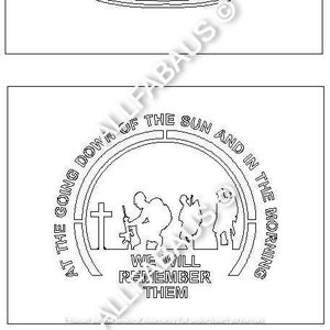 DXF File - ANZAC Memorial Signs - Digital File Only