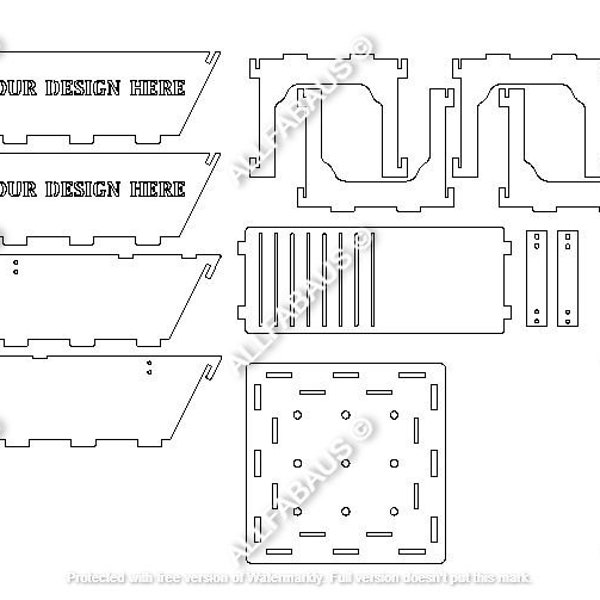 DXF File - Flat Pack Fire Pit - Digital File Only