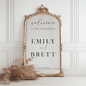 Welcome to Our Wedding Entry Sign, Custom Vinyl Decal Sticker for mirrors, Wedding Decor, Custom Welcome Wedding Signs