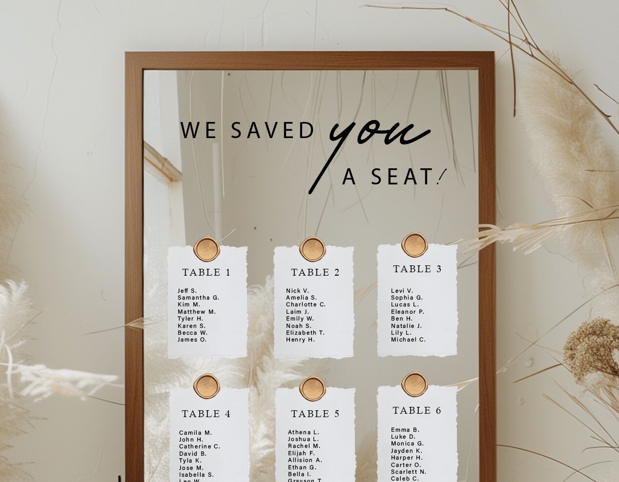 Custom Wedding Mirror Decal – French Style Names & Date Vinyl Wall Sticker - View #2