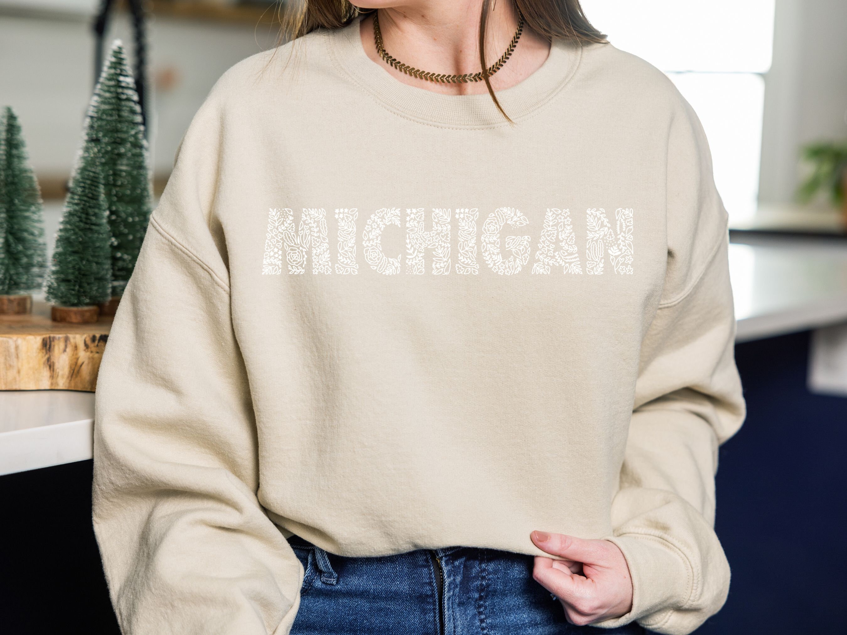 Michigan Crewneck - Etsy