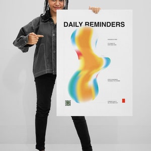 Póster moderno degradado con RA