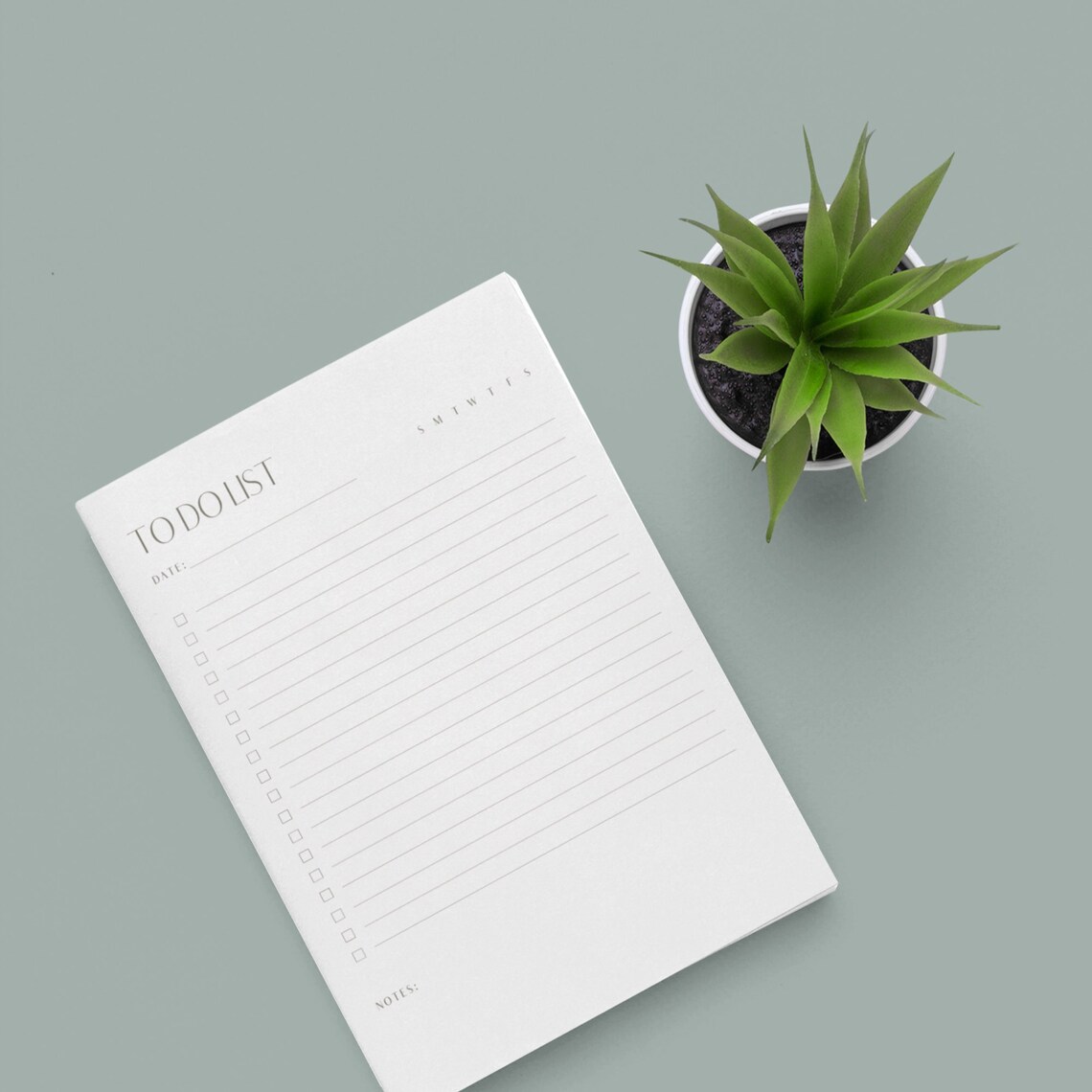 Modern to Do List Digital Checklist Template - Etsy