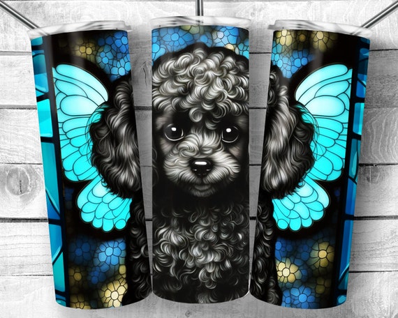 Poodle Tumbler - Black Standard Poodle Tumbler - Black Standard