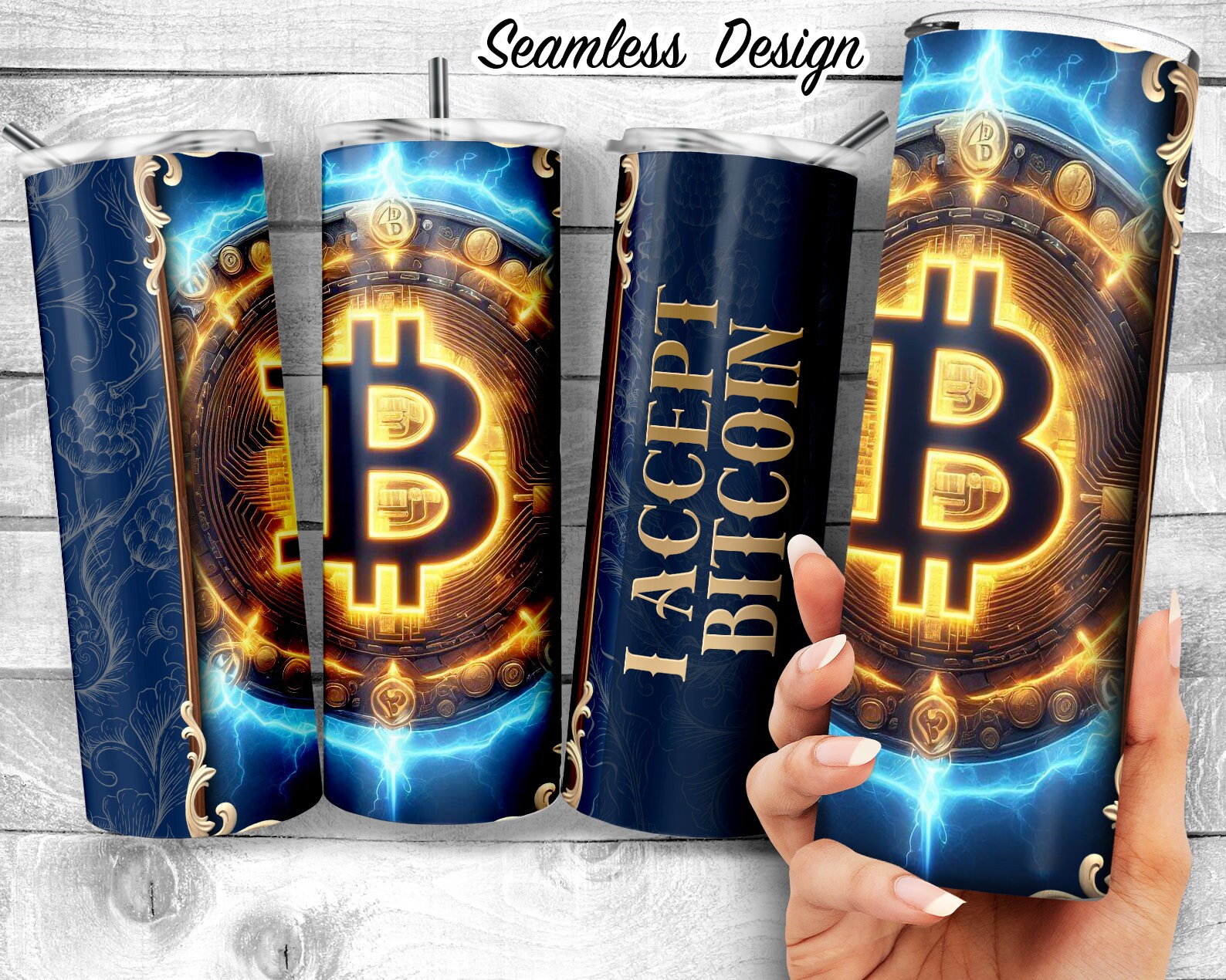 I Accept Bitcoin 20oz Skinny Tumbler Sublimation Design, Glowing Electric  Bitcoin PNG Wrap, Crypto Lover Png, Digital Download - Etsy