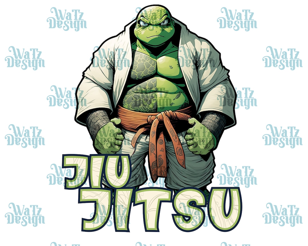 Jiu Jitsu Turtle Png, Bjj Turtle Sublimation Design, Brazilian Jiu