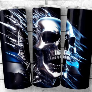Polisflagga Patriotisk dödskalle 59 cl Smal Tumbler Design | Amerikansk flagga på en dödskalledesign Tumbler Wrap | Officer Badge Sublimeringswrap