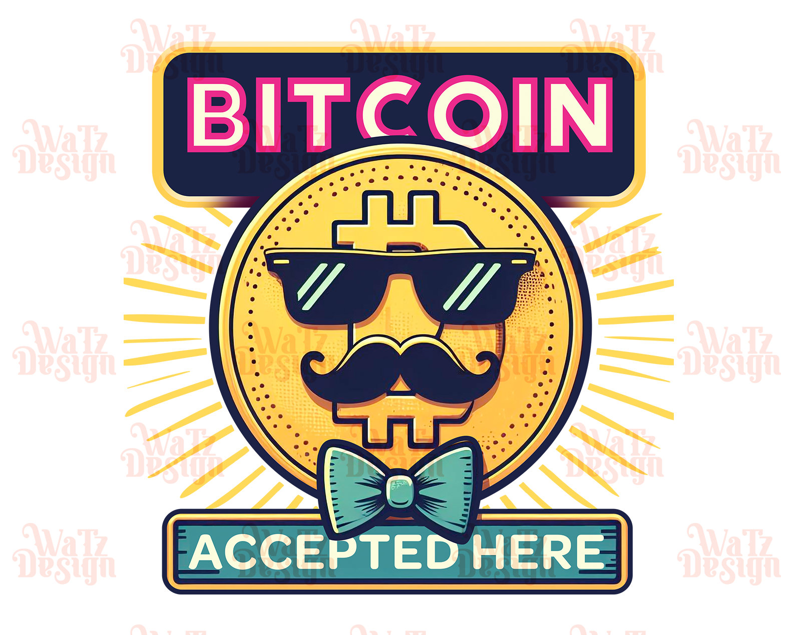 Bitcoin Accepted Here Png, Bitcoin Mascot Sublimation Design, Funny BTC  Saying Png, Humorous Crypto Lover PNG, Digital Download - Etsy