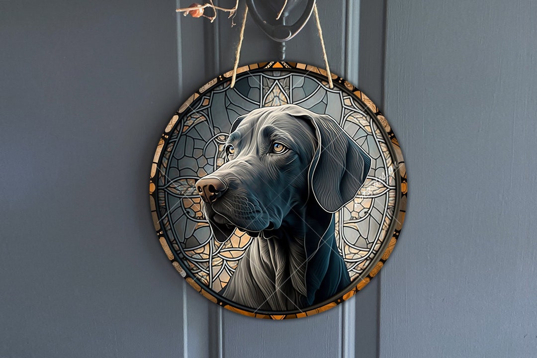 thumbnail image 2 of Weimaraner Dog Sign Dog Lover Gift Farmhouse A Weimaraner's House Rules Wooden 2 of 9