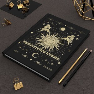 Manifestation Journal, Moon Journal, Hardcover Journal Notebook, Dream Journal, Mystical Journal, Spiritual Journal, Gratitude Journal