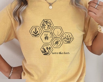 Bumble Bee Shirt, Save The Bees Shirt, Bee Lover Shirt, Beekeeper Gift, Insect Shirt, Earth Day Shirt, Honey Bee Tshirt, Bee Gift