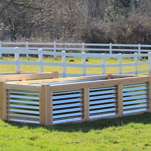 3x8&#39; Corrugated Garden Bed Plan