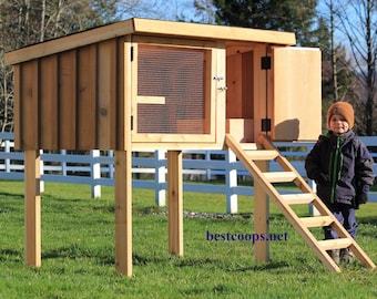 Plano de gallinero o conejera de cedro