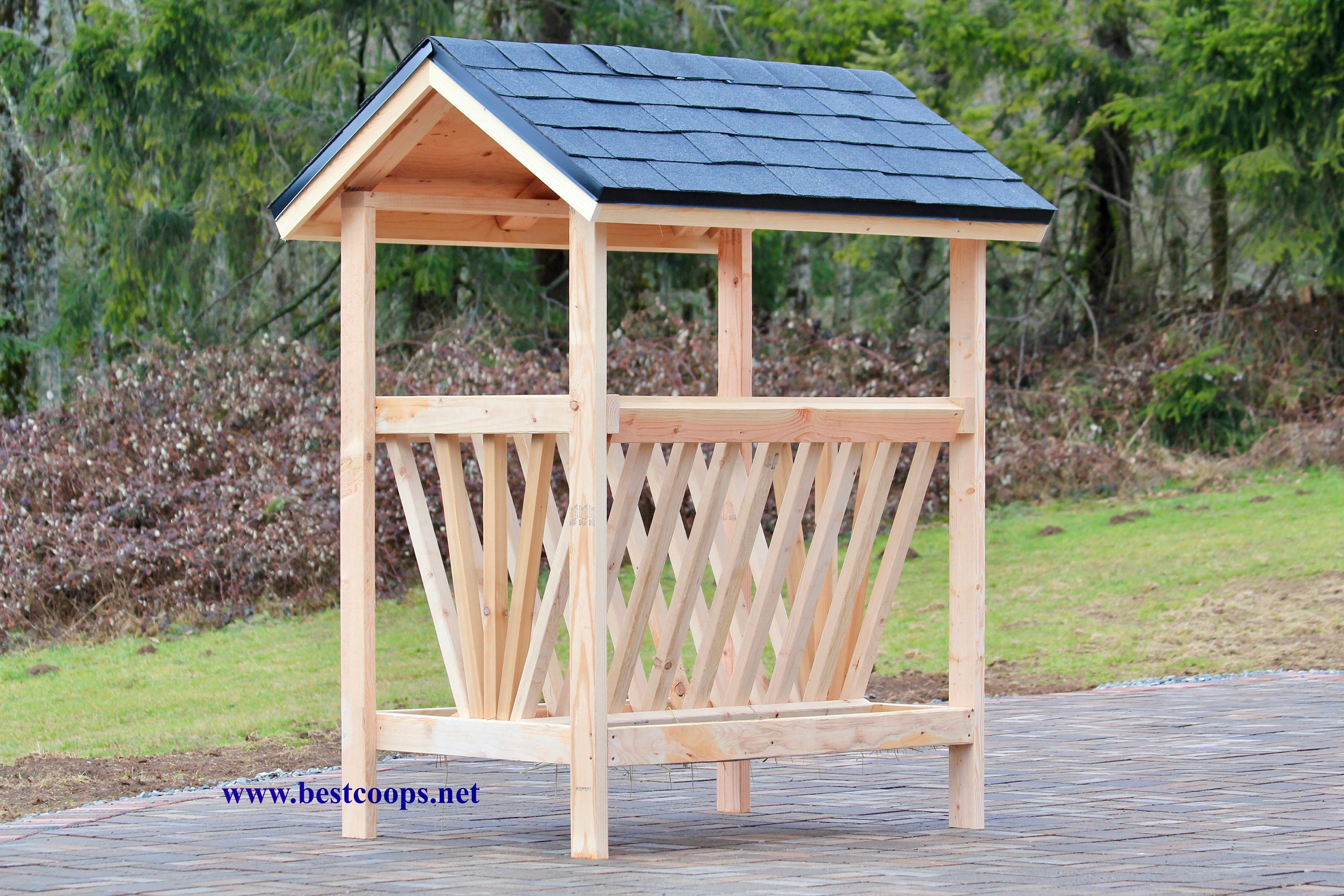 Covered Hay Feeder Plan - Etsy