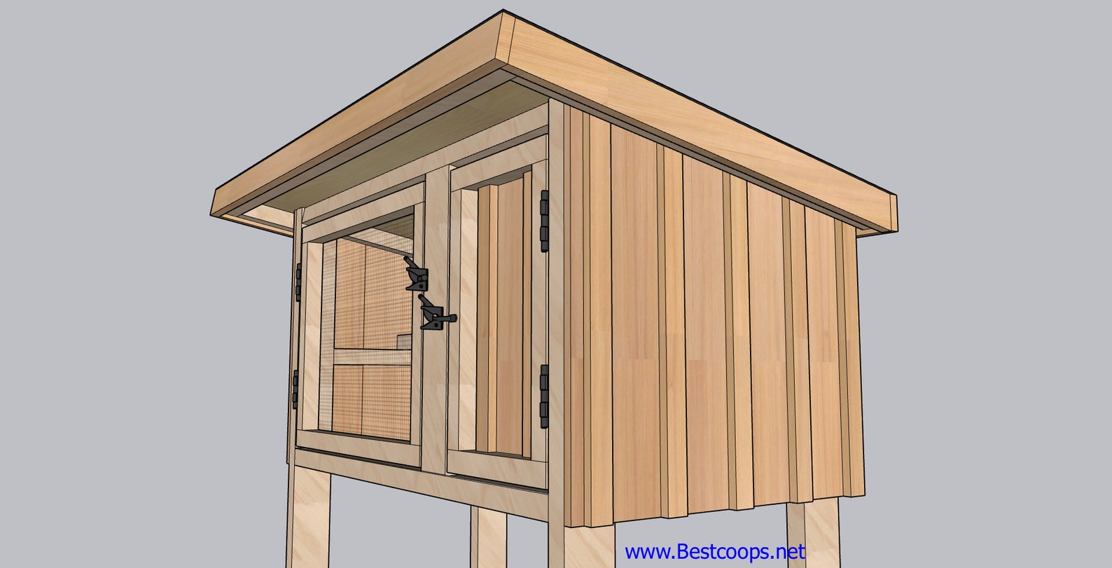 Cedar Rabbit Hutch/chicken Coop Plan Etsy