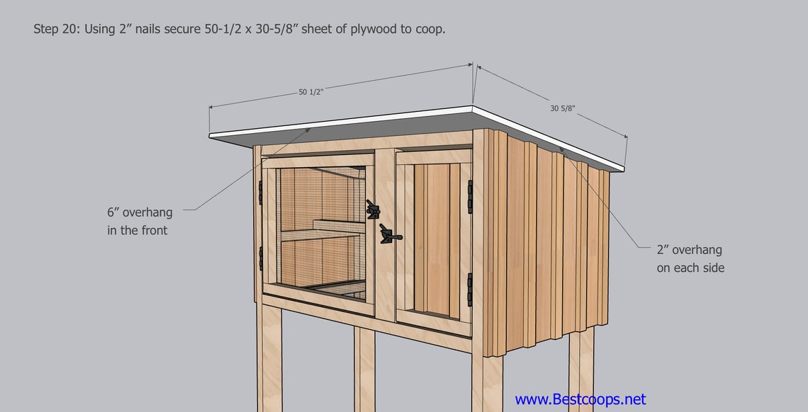 Cedar Rabbit Hutch/chicken Coop Plan Etsy
