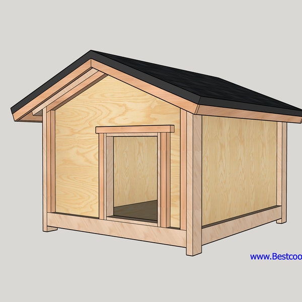 DIY Modern Dog House Plan