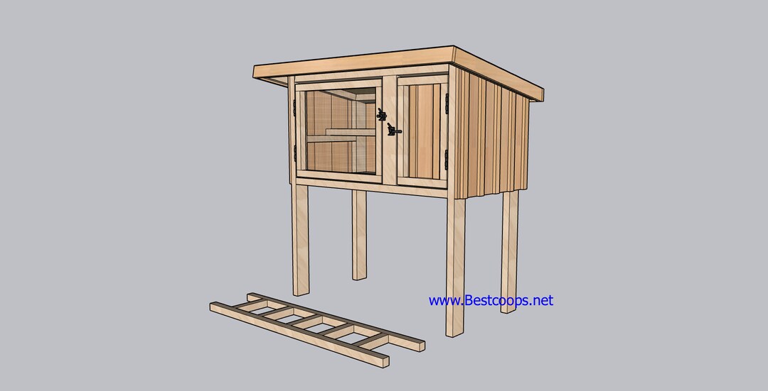 Cedar Rabbit Hutch/chicken Coop Plan Etsy