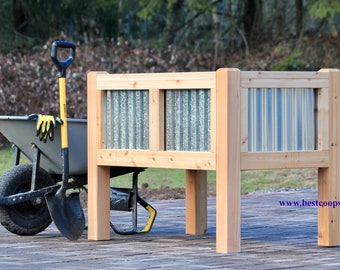 Cedar/Steel Raised Garden Bed Plan