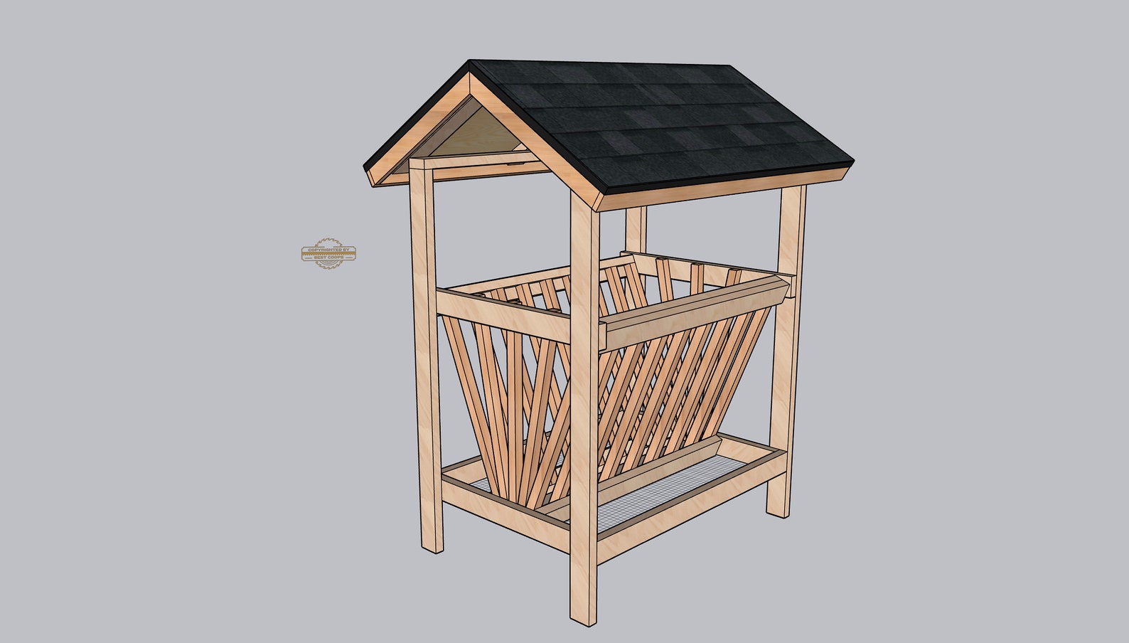 Covered Hay Feeder Plan - Etsy Canada
