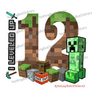 Minecraft-verjaardagsshirt - 12