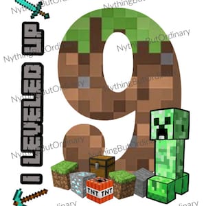 Minecraft-verjaardagsshirt - 9